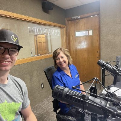 Diann Drew and Tyler Golberg at Open Line