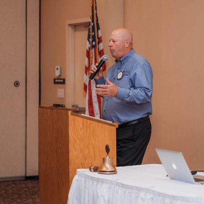 Mark M at the "passing for the gavel" 2022