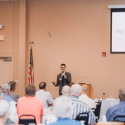 Tyler G at the "passing for the gavel" 2022